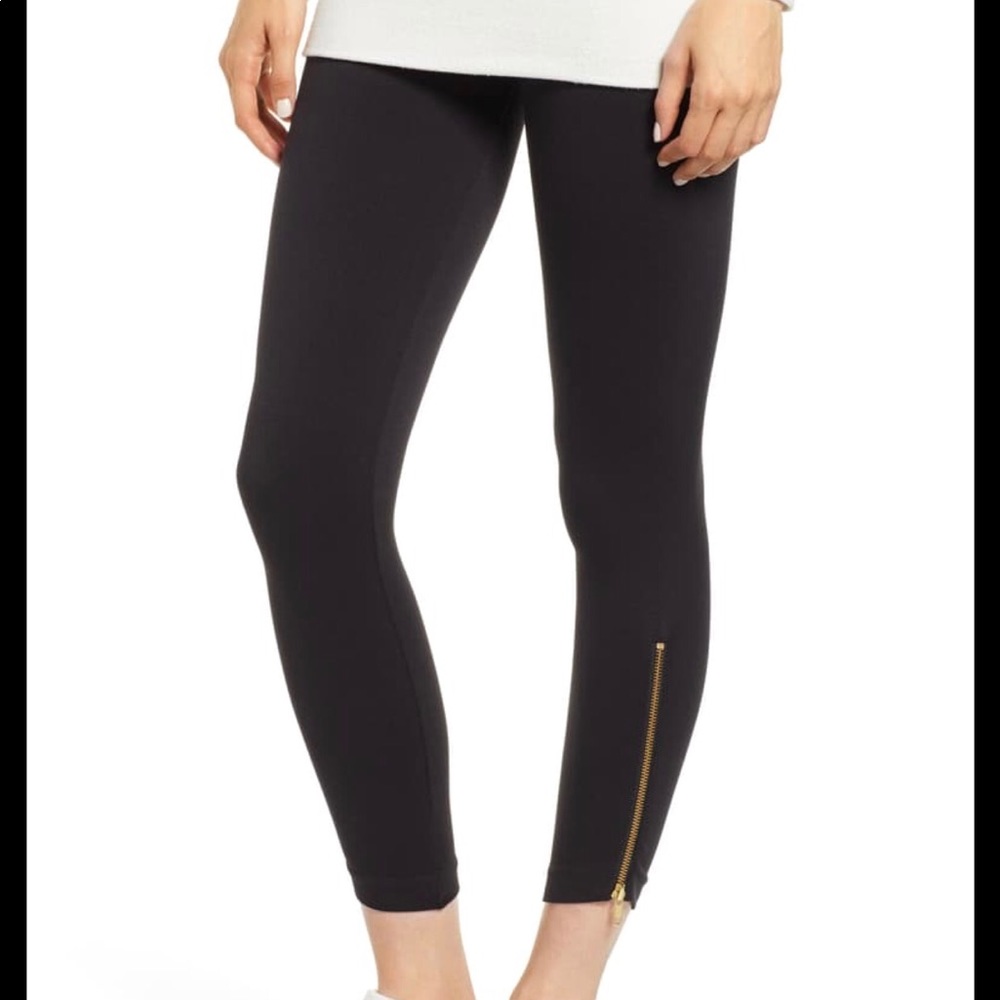 Spanx cropped Zipper Look at Me Now Leggings